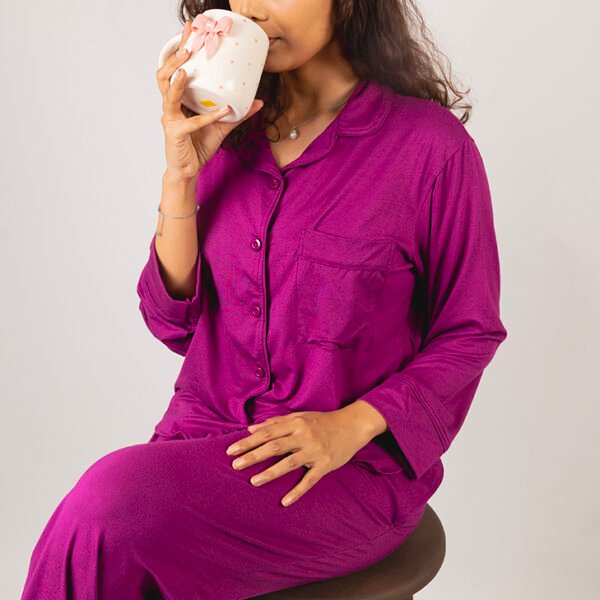 Magenta Purple Bamboo Full Length Set